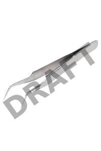 Пинцет изогнутый, узкий 125 мм (блистер) REXANT