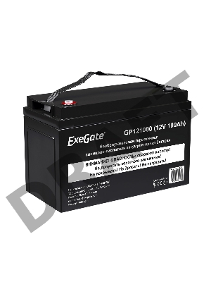 Аккумуляторная батарея ExeGate EX282986RUS GP121000 (12V 100Ah, под болт М6)