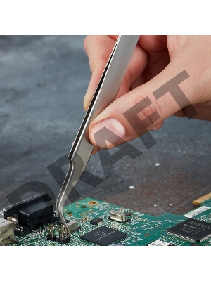 Пинцет изогнутый, узкий 125 мм (блистер) REXANT