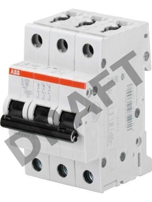 Выключатель автоматический модульный 3п C 50А 6кА S203 ABB