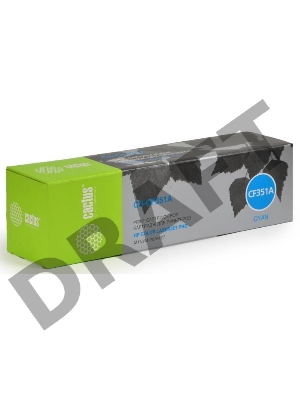 Тонер Картридж Cactus CS-CF351A голубой для HP M176/M177 (1000стр.)