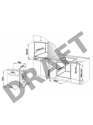 Духовой шкаф электрический Gefest ДА 602-01 К, встраиваемый