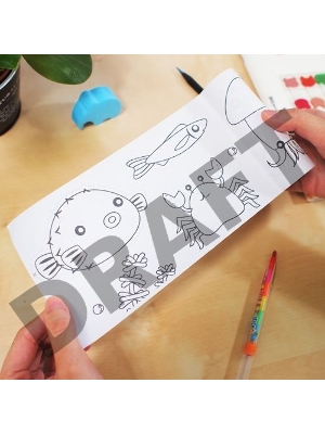 Ролик самоклеящийся для раскрашивания Stick`n 29007 1цв.в упак. море