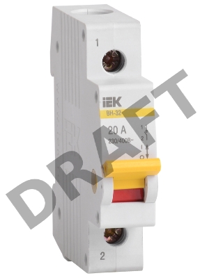 Выключатель нагрузки ВН-32 25А/1П ИЭК MNV10-1-025