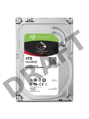 Жесткий диск Seagate Original SATA-III 4Tb ST4000VN008 NAS Ironwolf (5900rpm) 64Mb 3.5