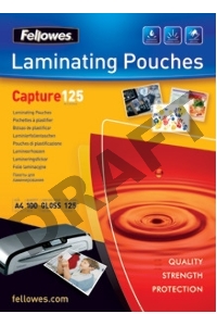 Пленка для ламинирования Fellowes 125мкм A7 (100шт) глянцевая 75x105мм CRC-53069 (FS-53069)