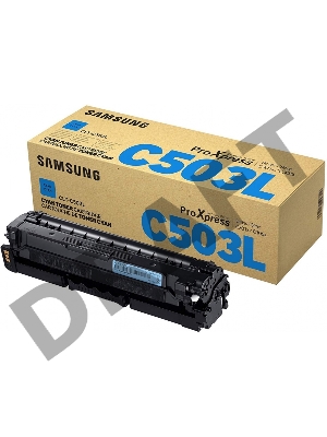 Тонер-картридж Samsung CLT-C503l SU016A голубой для Samsung C3010/C3060 (5000стр.)