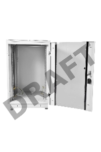 Шкаф коммутационный ЦМО ШТК-М-18.6.6-1ААА-9005 18U 600x600мм пер.дв.стекл задн.дв.стал.лист 2 бок.пан. направл.под закл.гайки 270кг черный