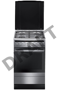 Плита комбинированная Hansa FCMX59120 серебристый