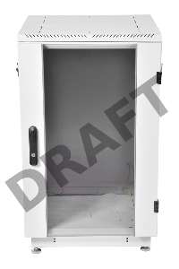 Шкаф коммутационный ЦМО ШТК-М-18.6.6-1ААА-9005 18U 600x600мм пер.дв.стекл задн.дв.стал.лист 2 бок.пан. направл.под закл.гайки 270кг черный