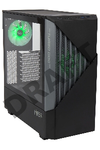 Корпус Hiper CC BG черный без БП ATX 2x120mm 1x140mm 2xUSB3.0 audio bott PSU