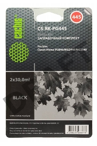 Заправочный набор Cactus CS-RK-PG445 черный для Canon Pixma MG2440/MG2540 (2*30ml)