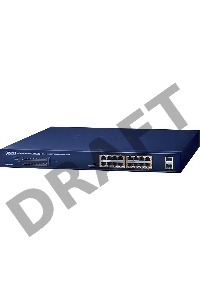 PLANET GSW-1820HP 16-Port 10/100/1000T 802.3at PoE + 2-Port 1000X SFP Ethernet Switch (240W PoE Budget, Standard/VLAN/Extend mode)