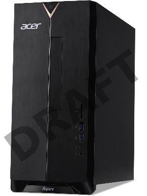 Компьютер ПК Acer Aspire TC-391 MT Ryzen 3 4300G (3.8) 8Gb 1Tb 7.2k SSD256Gb GTX1650 4Gb CR noOS GbitEth 250W черный