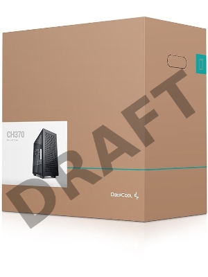 Корпус Deepcool CH370 черный без БП mATX 1x120mm 1xUSB2.0 1xUSB3.0 audio bott PSU