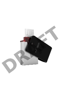 Флэш Диск 8Gb Silicon Power Mobile X31 OTG, USB 3.0/MicroUSB, Черный