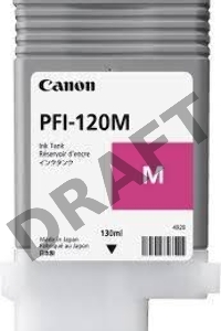 Картридж струйный Canon PFI-120 M 2887C001 пурпурный (130мл) для Canon Canon imagePROGRAF TM-200/205