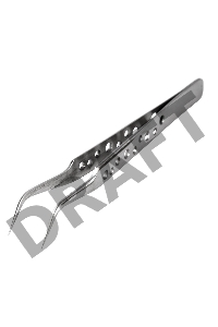 Пинцет изогнутый, узкий 120 мм Airy (блистер) REXANT