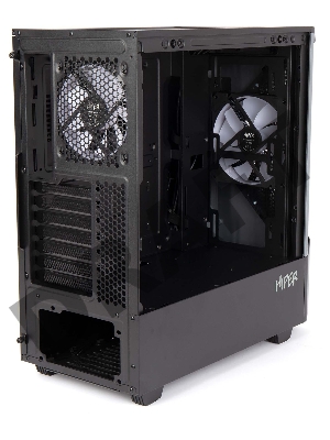Корпус Hiper CC BG черный без БП ATX 2x120mm 1x140mm 2xUSB3.0 audio bott PSU