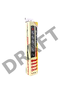 Сетевые фильтры Gembird Сетевой фильтр Гарнизон EHB-0 0,5 м 6 розеток черный для UPS