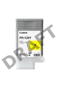 Картридж струйный Canon PFI-120 Y 2888C001 желтый (130мл) для Canon Canon imagePROGRAF TM-200/205