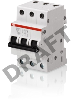 Выключатель автоматический модульный 3п C 25А 4.5кА SH203L ABB 2CDS243001R0254 Выключатель автоматический модульный 3п C 25А 4.5кА SH203L ABB 2CDS243001R0254