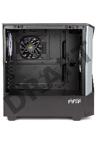 Корпус Hiper CC BG черный без БП ATX 2x120mm 1x140mm 2xUSB3.0 audio bott PSU