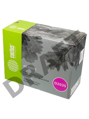 Тонер Картридж Cactus CS-D203S черный для Samsung SL-M3820D/M3820ND/M4020ND/M4020NX (3000стр.)