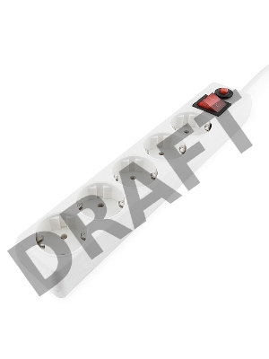 Сетевой фильтр Гарнизон ЕНLW-5 1.4 м 5 р белый