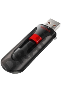 Флеш Диск Sandisk 64Gb Cruzer Glide SDCZ60-064G-B35 USB2.0 черный/красный