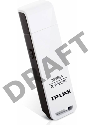 Сетевой адаптер TP-Link TL-WN821N Беспроводной USB адаптер 300Мбит/с стандарта N