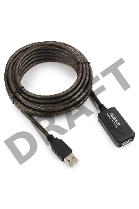 Кабель удлинитель USB 2.0 активный Gembird/Cablexpert UAE-01-5M, AM/AF, 5м