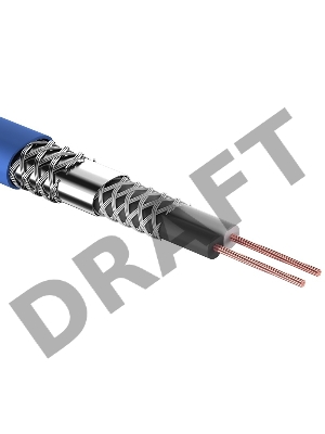 Кабель микрофонный REXANT 2х0,25 мм², ø 6,8 мм, синий, бухта 100 м