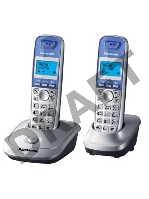 Телефон Panasonic KX-TG2512RUS (серебристый) {Доп трубка в комплекте,АОН, Caller ID,спикерфон на трубке,полифония}