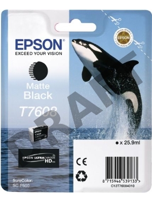 Картридж EPSON черный матовый SC-P600 Matte Black