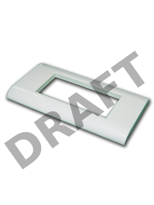 Пластиковая накладка на цоколь, 45x90, белая