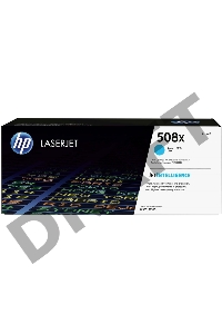 Тонер Картридж HP 508X CF361X голубой для HP CLJ M552/M553 (9500стр.)