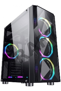 Корпус Formula F-3401 (V1) черный без БП ATX 3x120mm 2xUSB2.0 1xUSB3.0 audio bott PSU