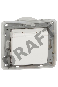 Розетка ETIKA 2К+З, IP44, бел. ETIKA Розетка 2К+З, IP44, бел.