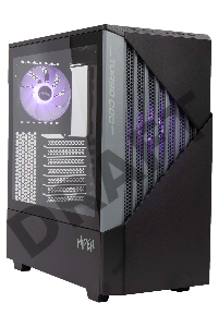 Корпус Hiper CC BG черный без БП ATX 2x120mm 1x140mm 2xUSB3.0 audio bott PSU