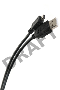 Кабель USB 2.0 A-->mini-B 5P (1м) черный TELECOM/VCOM <TC6911BK-1.0M>