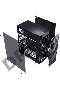 Корпус Formula F-3401 (V1) черный без БП ATX 3x120mm 2xUSB2.0 1xUSB3.0 audio bott PSU