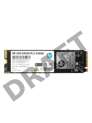 Твердотельный диск 256GB Hewlett-Packard EX920 M.2, NVMe 3D TLC [R/W - 3200/1200 MB/s]