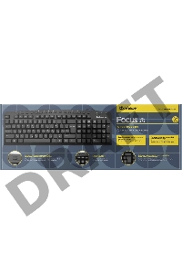 Клавиатура проводная  Defender Focus HB-470 RU USB (Черный) 123клавиши  (45470)