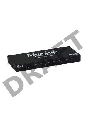 Сплиттер 1х8 HDMI, 4K/60 MuxLab 500427