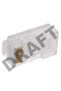 Разъём RJ-45 UTP для кабеля кат.5Е, 8P8C Разъём RJ-45 UTP для кабеля кат.5Е, 8P8C