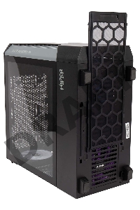 Корпус Hiper CC BG черный без БП ATX 2x120mm 1x140mm 2xUSB3.0 audio bott PSU