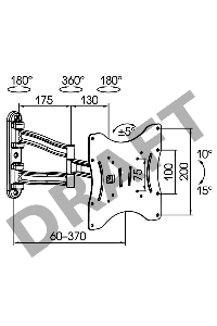 Кронштейн для телевизора Kromax TECHNO-3 серый 15