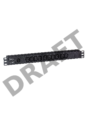 Блок розеток горизонтальный ExeGate ServerPro PDU-19H002 Al-10C13-C14-fr, 19 Блок розеток горизонтальный ExeGate ServerPro PDU-19H002 Al-10C13-C14-fr, 19