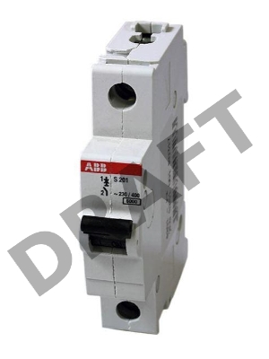 Выключатель автоматический модульный 1п C 20А 6кА S201 ABB 2CDS251001R0204 Выключатель автоматический модульный 1п C 20А 6кА S201 ABB 2CDS251001R0204